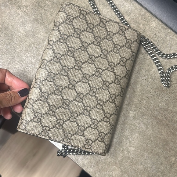 Dionysus printed costed canvas shoulder bag - Picture 5 of 5